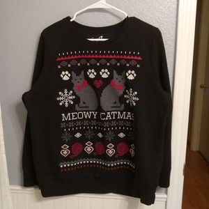 Meowy Catmas Women's Sweatshirt EUC